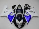 Kits Carénage Moto ABS Suzuki GSXR 600/750 2004-2005 - Blanc Bleu Noir