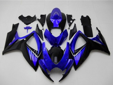 Acheter Carénages Moto Suzuki GSXR 600/750 2006-2007 - Bleu Noir Brillant