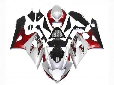 Acheter Kits Carénage Moto Suzuki GSXR 1000 2005-2006 - Argent Rouge Noir