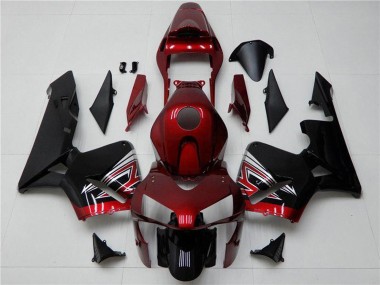 Acheter Carénage Moto Honda CBR600RR 2003-2004 - Rouge Argent Noir Brillant