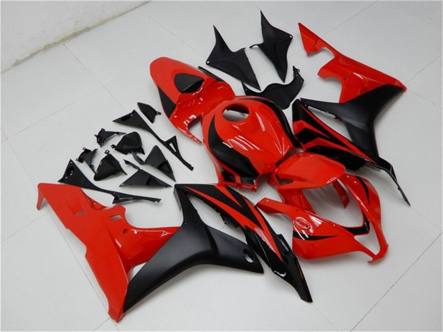 Kits Carénage Moto ABS Honda CBR600RR 2007-2008 - Rouge Noir Mat