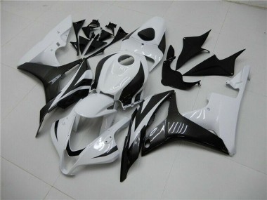 Acheter Kits Carénage Moto ABS Honda CBR600RR 2007-2008 - Blanc Noir Brillant