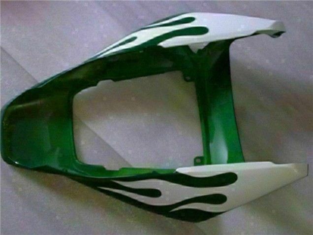 Carénages Moto Honda CBR1000RR 2006-2007 - Blanc Vert Flamme