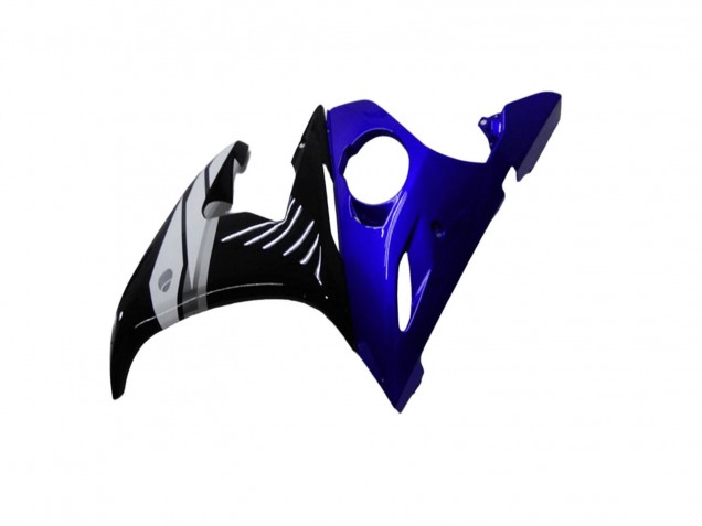 Carénages Moto Yamaha YZF R6 2003-2004 - Bleu Blanc Noir Brillant