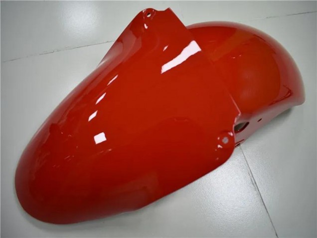 Carénages Moto Kawasaki ZX6R 2000-2002 - Blanc Rouge Noir Brillant