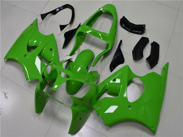 Carénages Moto Kawasaki ZX6R 2000-2002 - Vert Noir