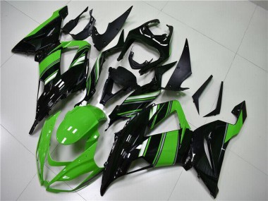 Acheter Kits Carénage Moto ABS Kawasaki ZX6R 2013-2018 - Vert Noir Brillant