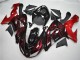 Carénage Moto Kawasaki ZX10R 2006-2007 - Noir Brillant Rouge Flamme