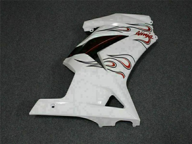 Carénages Moto Kawasaki EX250 2008-2012 - Blanc Rouge