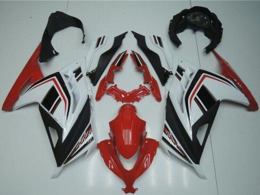 Acheter Carénages Moto Kawasaki Ninja 300 EX300R 2013-2017 - Blanc Rouge Noir