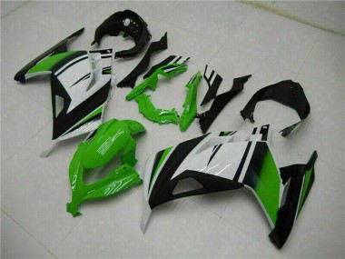 Acheter Carénages Moto Kawasaki Ninja 300 EX300R 2013-2017 - Blanc Vert Noir