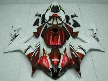 Acheter Carénages Moto Yamaha YZF R1 2004-2006 - Blanc Rouge Jaune Motul 46