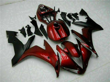 Acheter Carénages Moto Yamaha YZF R1 2004-2006 - Rouge Marron Noir Mat