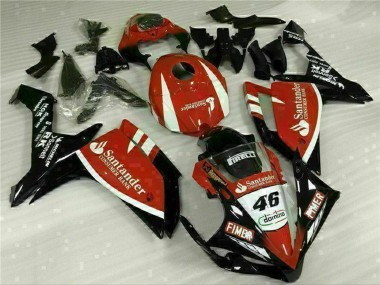 Acheter Carénages Moto Yamaha YZF R1 2007-2008 - Rouge Blanc Noir Fimer Santander 46