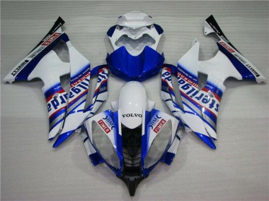 Acheter Carénages Moto Yamaha YZF R6 2008-2016 - Blanc Bleu Rouge Sterilgarda Volvo Fimer Yamalube