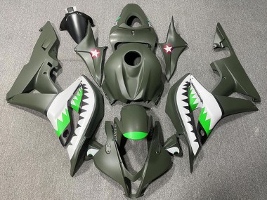 Acheter Carénages Moto Honda CBR600RR 2007-2008 - Vert Armée Blanc Vert Requin