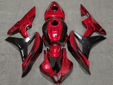 Acheter Carénage Moto Honda CBR600RR 2007-2008 - Rouge Noir Brillant OEM Style