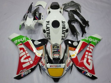 Acheter Carénages Moto Honda CBR1000RR 2008-2011 - Blanc Rouge Jaune Vert Noir Givi Playboy