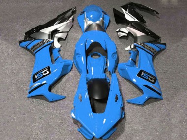 Acheter Carénages Moto Honda CBR1000RR 2017-2023 - Bleu Blanc Argent Noir Brillant DSI