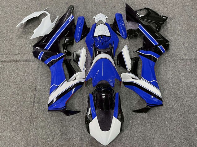 Carénages Moto Honda CBR1000RR 2017-2024 - Blanc Bleu Noir Brillant