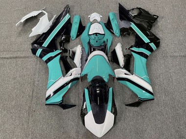 Acheter Carénages Moto Honda CBR1000RR 2017-2023 - Blanc Cyan Bleu Noir Brillant