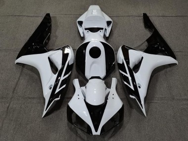 Acheter Carénage Moto Honda CBR1000RR 2006-2007 - Blanc Noir Brillant