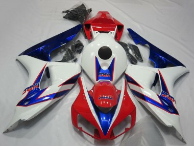 Acheter Carénages Moto Honda CBR1000RR 2006-2007 - Blanc Rouge Bleu HRC OEM Style
