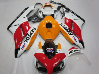 Acheter Carénage Moto Honda CBR1000RR 2004-2005 - Blanc Orange Rouge Noir Brillant Repsol HRC