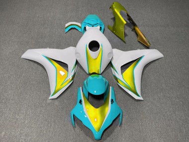 Acheter Carénages Moto Honda CBR1000RR 2008-2011 - Blanc Bleu Clair Or