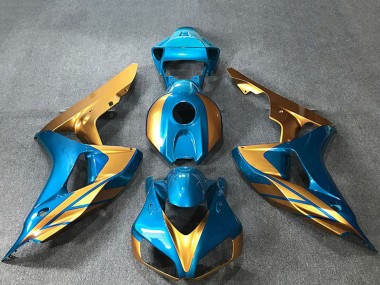 Acheter Carénages Moto Honda CBR1000RR 2006-2007 - Bleu Clair Or