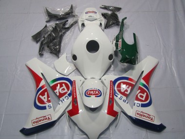 Acheter Carénages Moto Honda CBR1000RR 2008-2011 - Blanc Rouge Bleu Pata Castrol Tonello