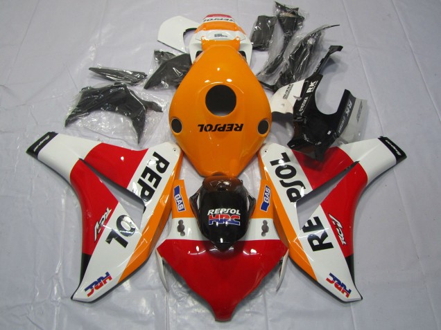 Carénages Moto Honda CBR1000RR 2008-2011 - Orange Blanc Rouge Noir Brillant Repsol HRC