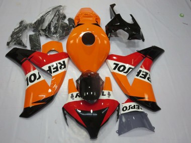 Acheter Carénage Moto Honda CBR1000RR 2008-2011 - Orange Blanc Rouge Noir Brillant Repsol