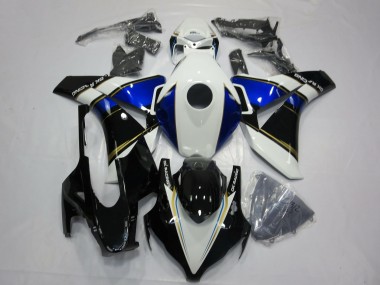 Acheter Carénages Moto Honda CBR1000RR 2008-2011 - Blanc Bleu Or Noir Brillant