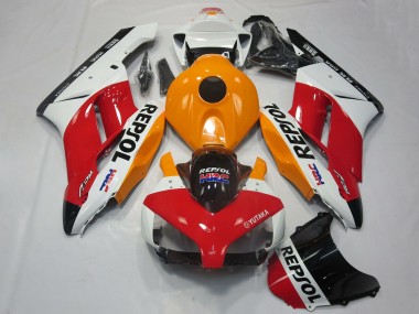 Acheter Carénages Moto Honda CBR1000RR 2004-2005 - Blanc Orange Rouge Noir Brillant Repsol HRC