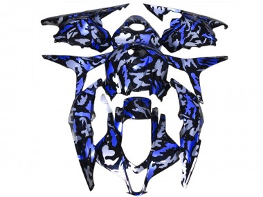 Acheter Carénages Moto Honda CBR600RR 2009-2012 - Bleu Blanc Camouflage