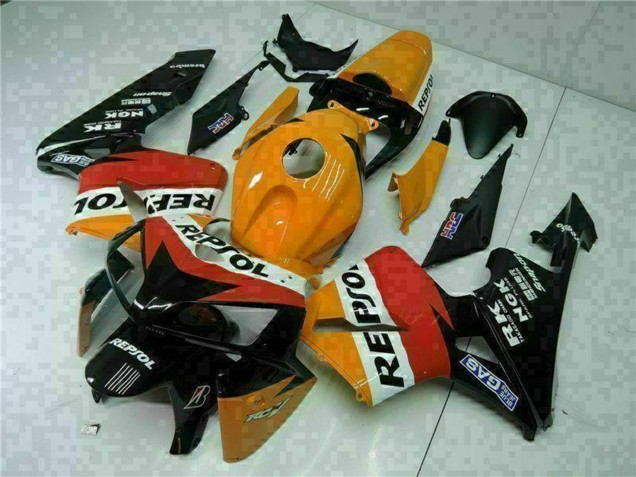 Carénages Moto Honda CBR600RR 2005-2006 - Orange Blanc Rouge Noir Repsol