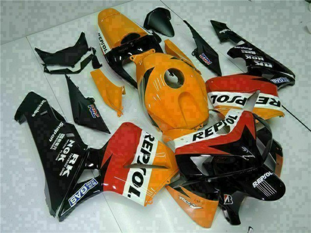 Carénages Moto Honda CBR600RR 2005-2006 - Orange Blanc Rouge Noir Repsol
