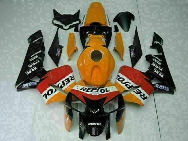 Acheter Carénages Moto Honda CBR600RR 2005-2006 - Orange Blanc Rouge Noir Repsol