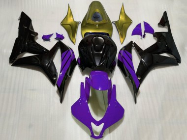 Acheter Carénages Moto Honda CBR600RR 2007-2008 - Or Violet Noir Brillant