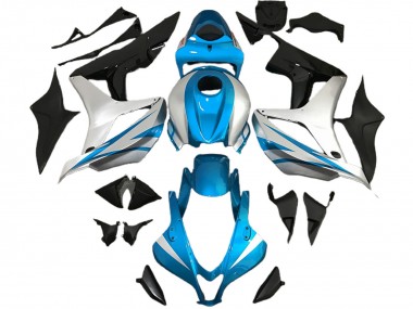 Acheter Carénages Moto Honda CBR600RR 2007-2008 - Argent Bleu Clair Noir Brillant OEM Style