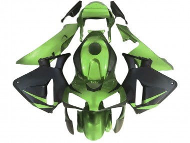 Acheter Carénages Moto Honda CBR600RR 2003-2004 - Lézard Vert Noir Mat