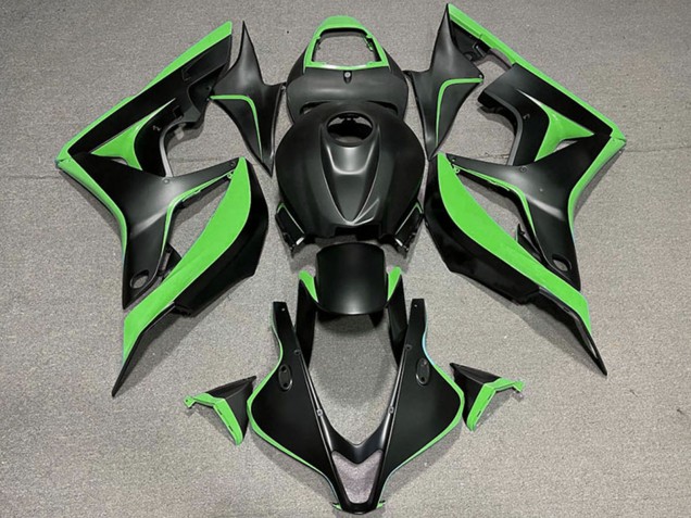 Carénage Moto Honda CBR600RR 2007-2008 - Vert Noir Mat