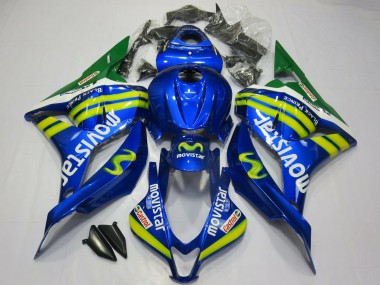 Acheter Carénages Moto Honda CBR600RR 2009-2012 - Bleu Vert MoviStar