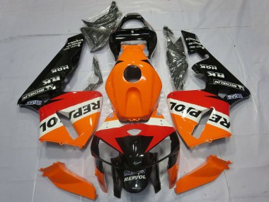 Acheter Carénages Moto Honda CBR600RR 2005-2006 - Orange Rouge Blanc Noir Repsol OEM Style