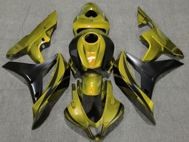 Acheter Carénages Moto Honda CBR600RR 2007-2008 - Or Noir Mat OEM Style