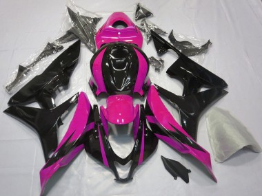 Acheter Carénages Moto Honda CBR600RR 2007-2008 - Rose Noir Brillant OEM Style