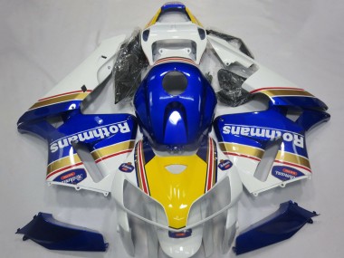 Acheter Carénages Moto Honda CBR600RR 2005-2006 - Blanc Bleu Jaune Rothmans