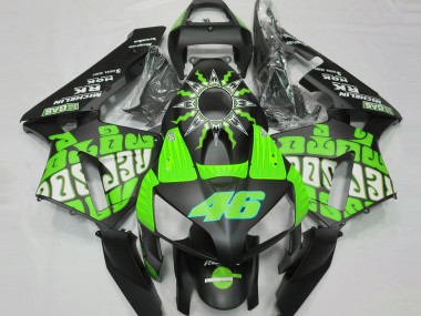 Acheter Carénages Moto Honda CBR600RR 2003-2004 - Vert Noir Brillant Rossi Repsol