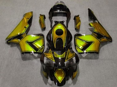 Acheter Carénages Moto Honda CBR600RR 2003-2004 - Or Noir Brillant